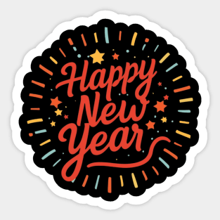 Happy New Year Sticker